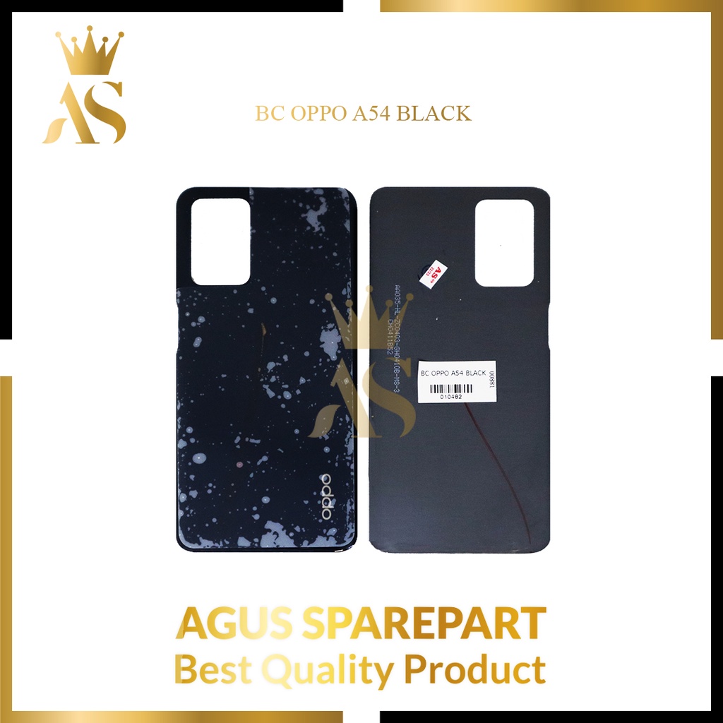 TUTUP BELAKANG OPPO A54 BLACK / BACKDOOR / BACKCOVER