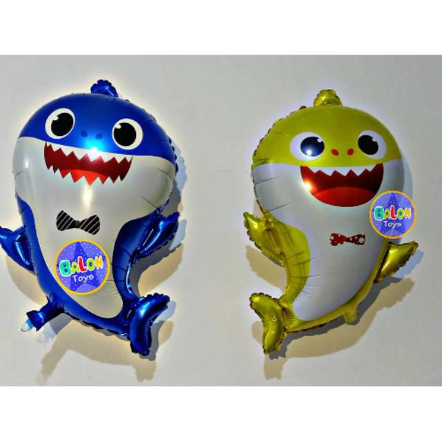 BABY SHARK Balon Foil Jumbo / Balon Ulang Tahun Baby Shark / Balon Foil Karakter Baby Shark