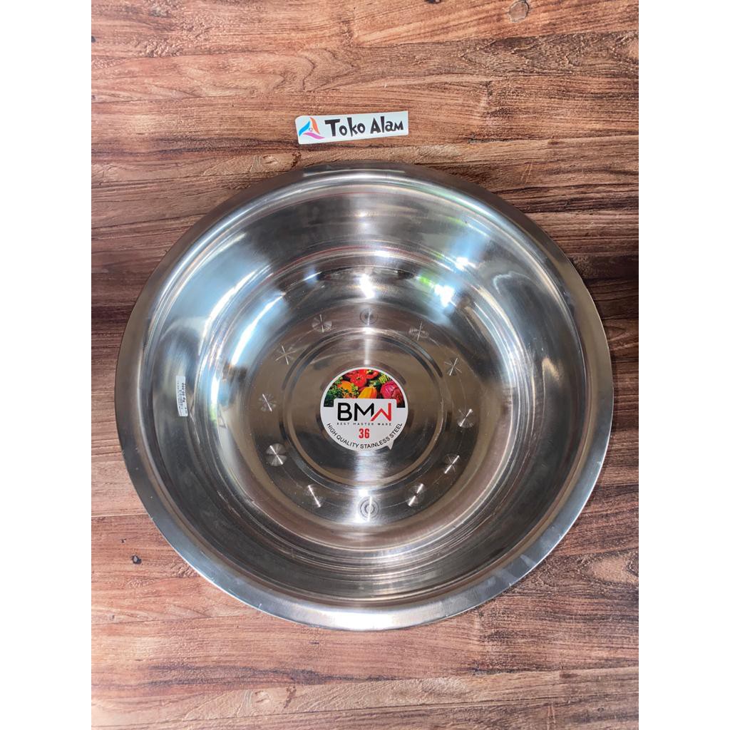 BASKOM STAINLESS STEEL UKURAN BESAR BESI KOBOKAN PENAMPUNG