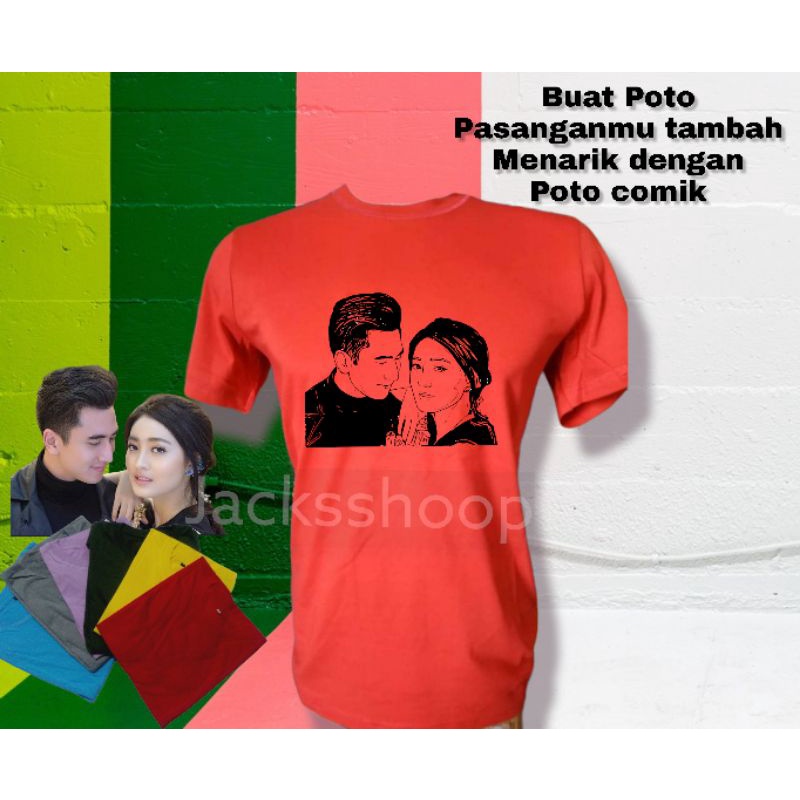 kaos foto desain - kaos desain foto - pake foto comik desain bebas suka suka - kaos foto Desain beba