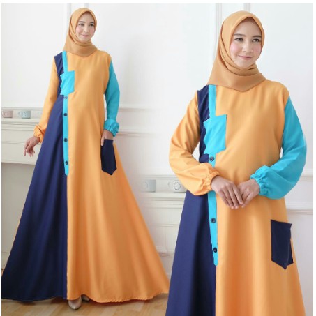 BAJU GAMIS WANITA BUSANA MUSLIM BAJU BUAT MBAK BAPAK IBUK PENGAJIAN HAJATAN ARISAN NIKAHAN