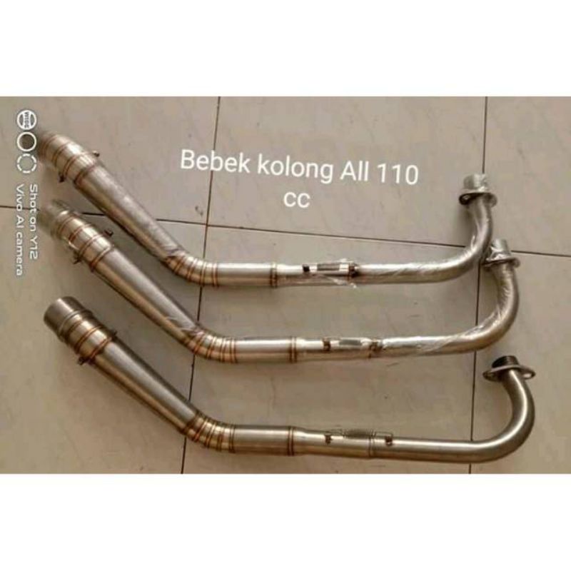 Leher knalpot racing roadrace all bebek 110 cc d50mm