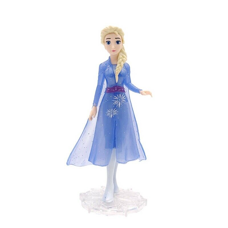 Disney 5pcs Mainan Action Figure Anna Elsa Frozen Bahan PVC Untuk Hadiah Ulang Tahun Anak