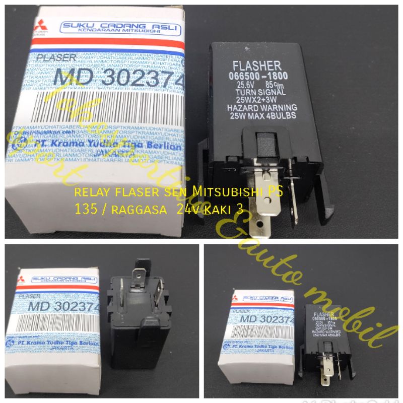 Relay relai flaser sen Mitsubishi PS135 ragasa PS100 PS120 kaki 3 24volt