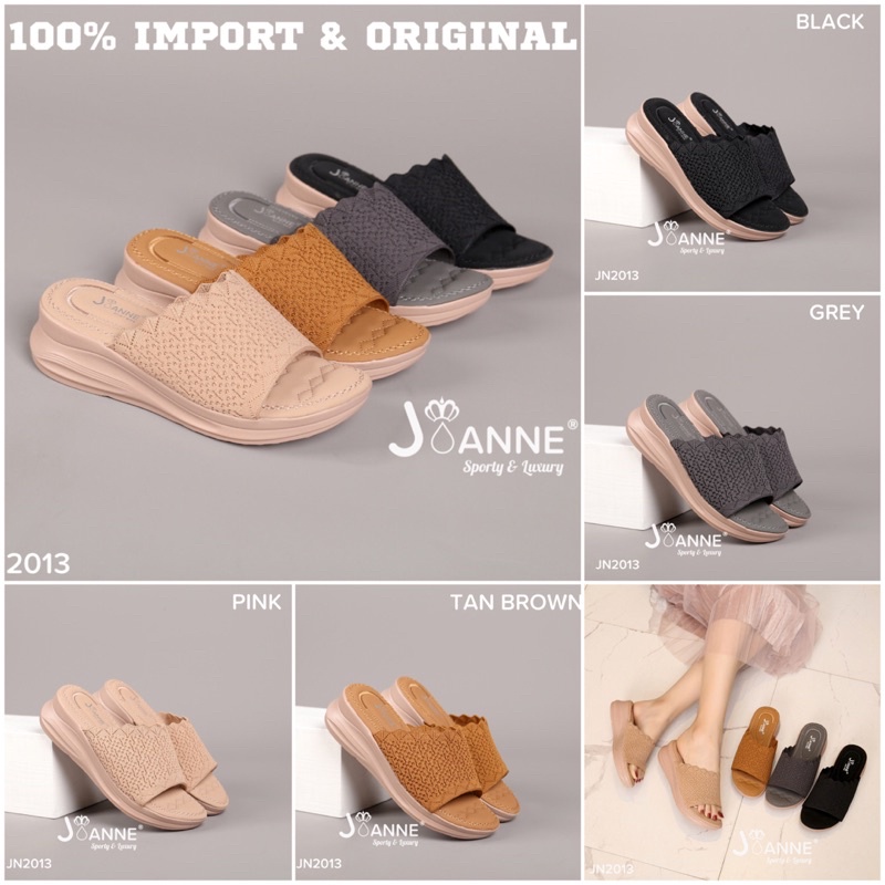 RESTOCK! [ORIGINAL] JOANNE Wedges Sandal Shoes Sepatu Wanita #JN2013