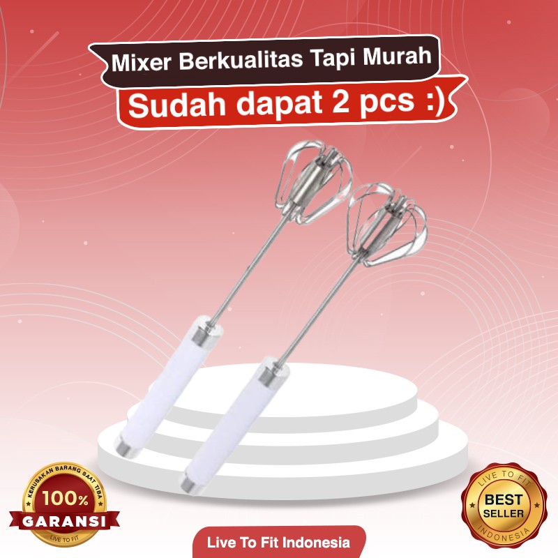 Better Beater Hand Mini Mixer Pengocok Telur Tanpa Listrik Dapat 2 pcs