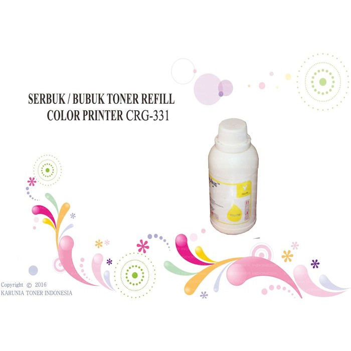 Serbuk Toner Reffil Color Canon CRG-331 131 731 LBP7110Cw LBP7100Cn MF8210Cn MF8230Cn MF8250Cn MF828