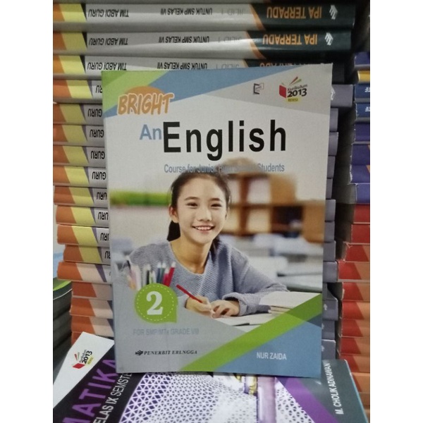 buku bahasa Inggris bright an English kelas 8 SMP Erlangga