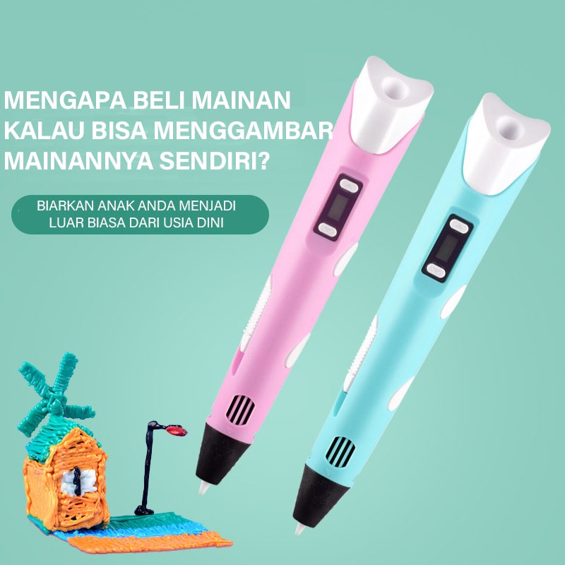 

Pulpen 3D / Pena 3D Printing Pen / Magic 3D Stereoscopic Printing Pen