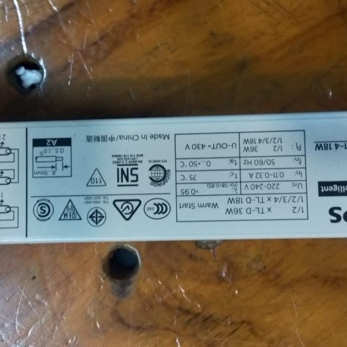 Balast /trafo electronic lampu TL