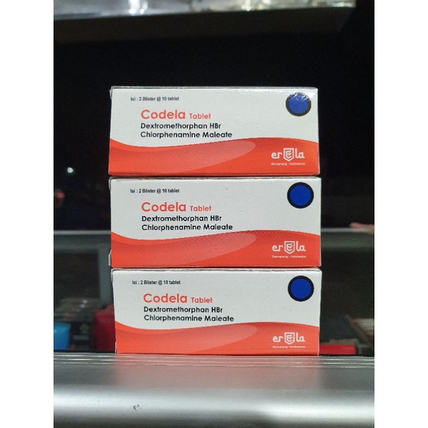 CODELA Blister Obat Batuk dan Alergi - 1 Box Isi 20 Tablet