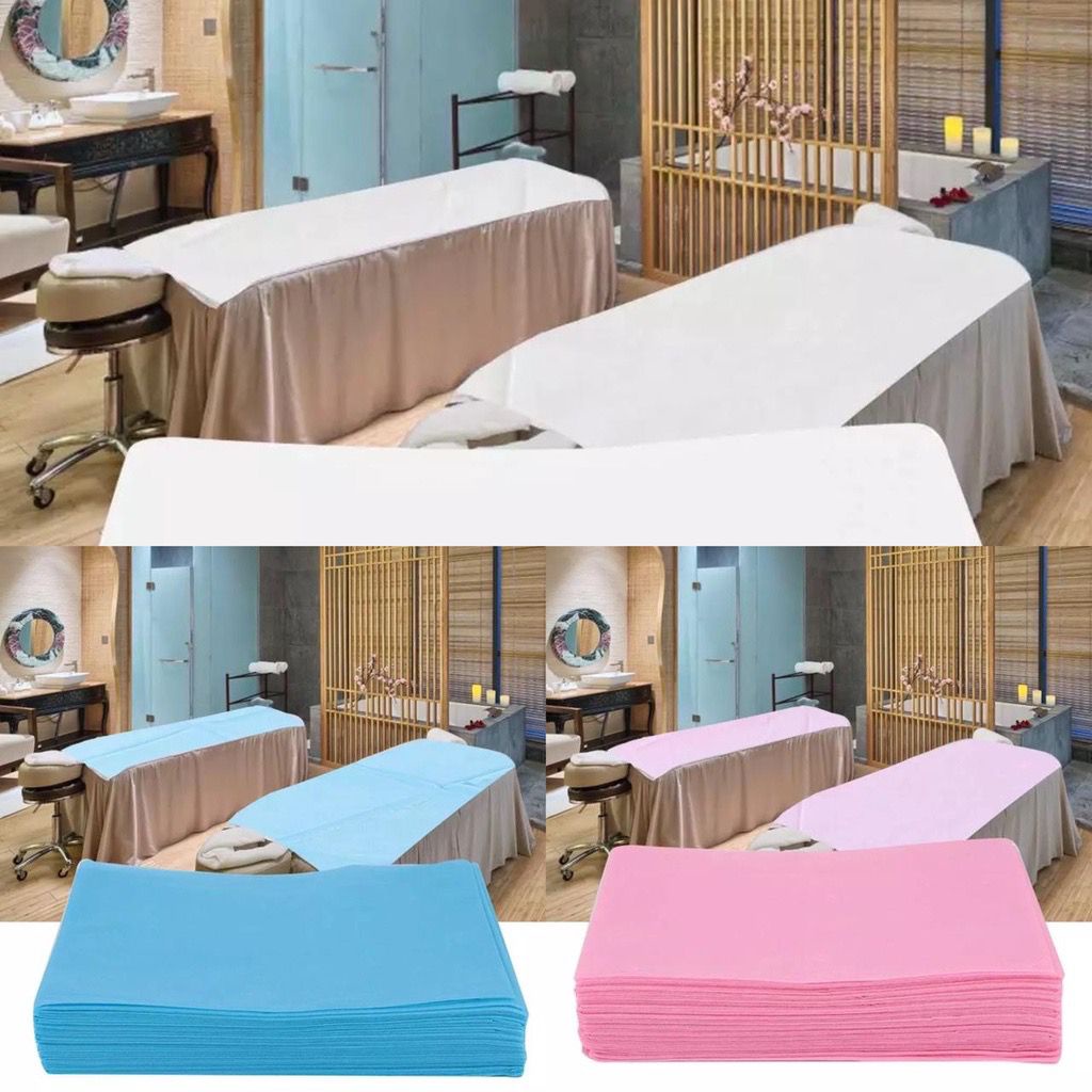 Disposable bed sheet cover alas tatakan massage facial dental sprei ranjang taplak meja taplak facial seprei rumah sakit dan serbaguna lainya