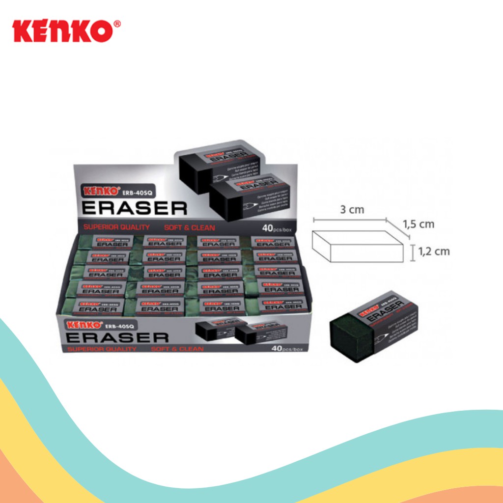 

PENGHAPUS KENKO ER-40 SQ HITAM (1 BOX)