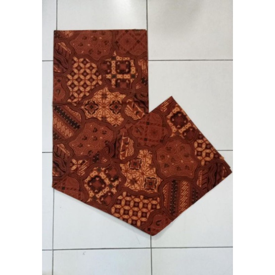 Kain katun print jarik Batik Solo Kawung campur
