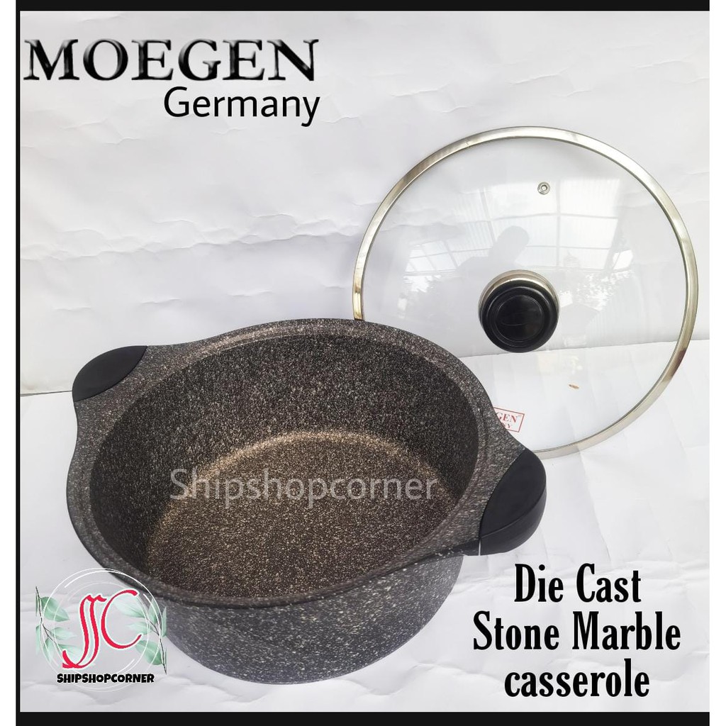 Panci Moegen Model Casserole 20cm 24cm 28cm bahan Granit Original