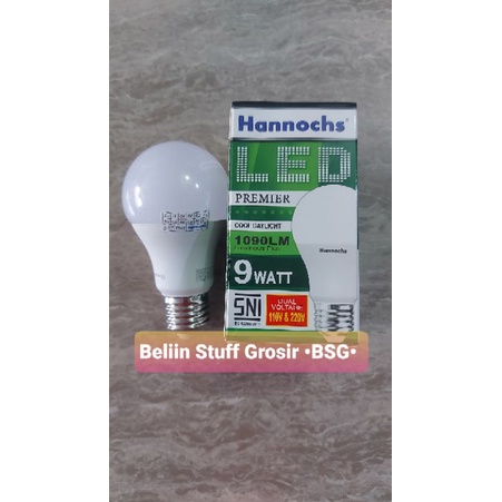 Lampu LED Hannochs PREMIER Hemat Energi 3 Watt, 5 Watt, 7 Watt, 9 Watt,12 Watt,15 Watt-Cahaya Putih