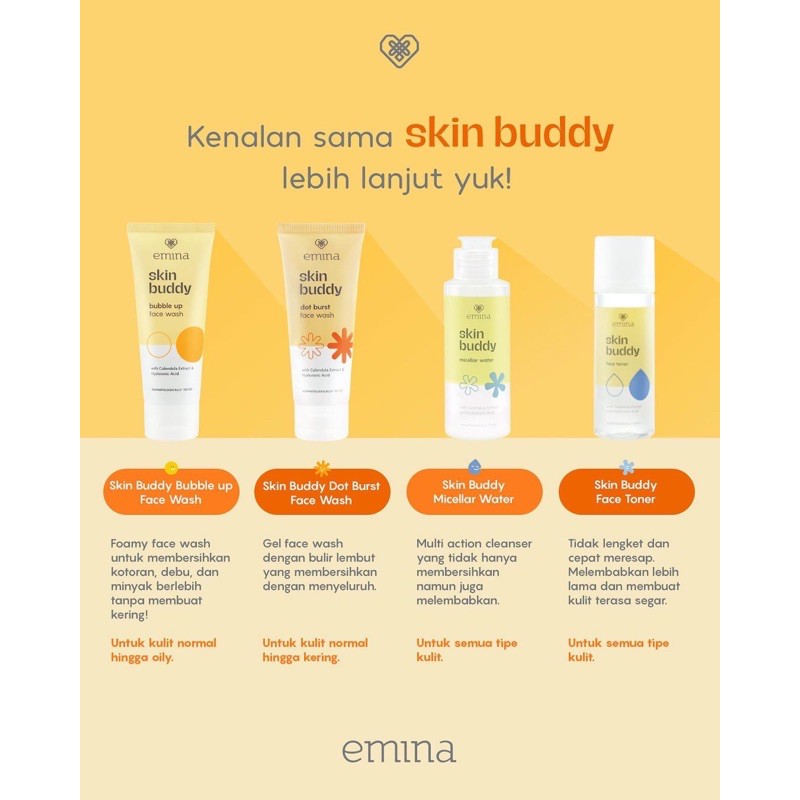 [HARGA PAKET] Emina Skin Buddy Set - Paket Skin Buddy Emina - Paket Skincare Emina