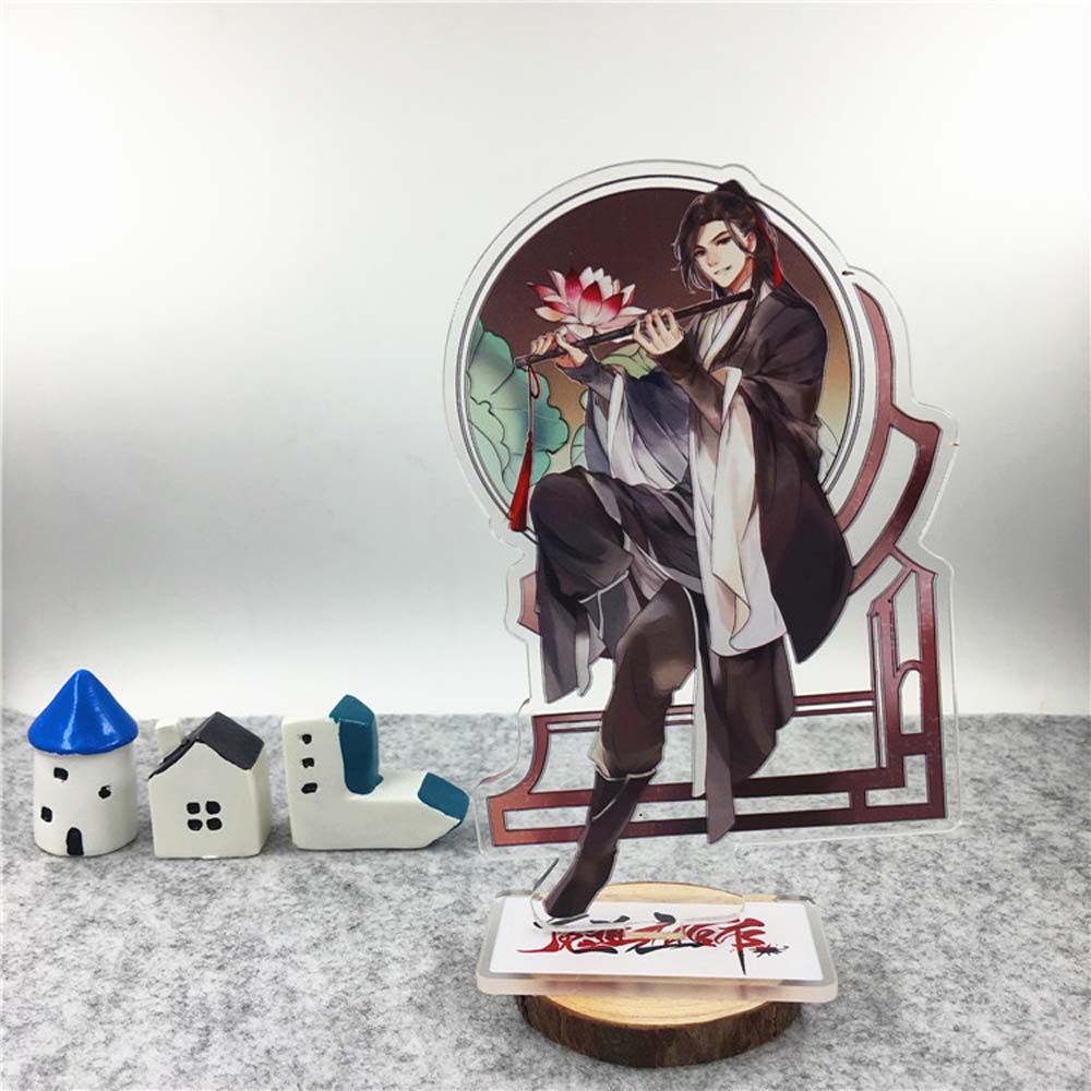 MXBEAUTY Fashion Acrylic Stand Figure Cartoon Anime Figure Model Plate Mo Dao Zu Shi Decoration Toys Collection Model Fans Gift Desktop Standing Card Lan WangJi Acrylic Figure Model Toys