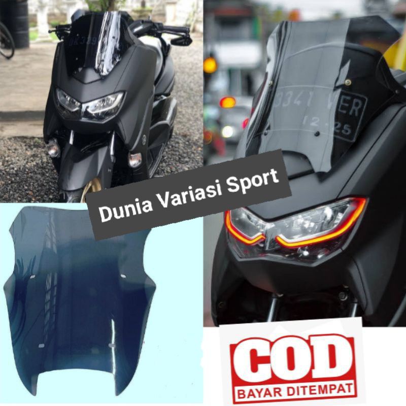 Winshield/ Visor Nmax New 2020-2022/ Nmax Old 2015-2019 Model Ocito/TDR Tameng Kaca Depan Winsil Nmax Bestquality