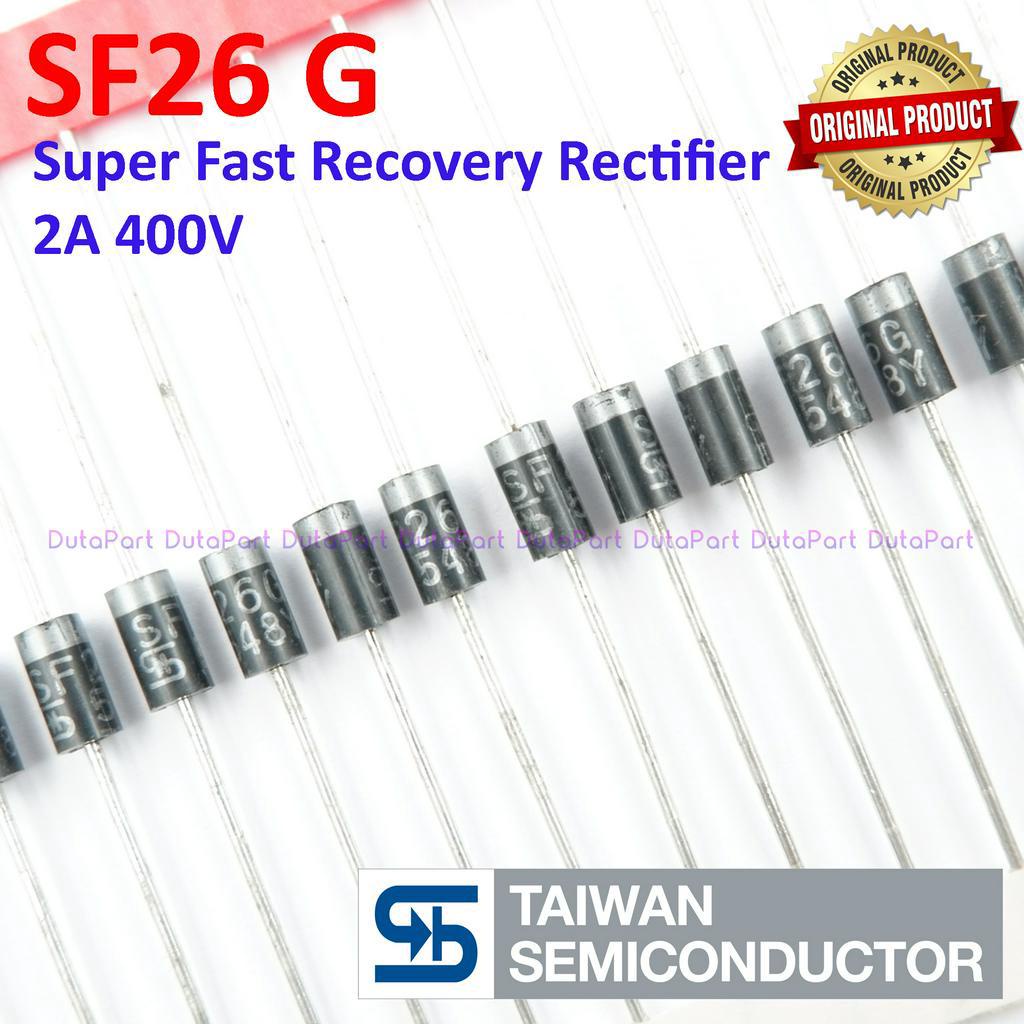 SF26 2A 400V ORIGINAL TSC TAIWAN Super Fast Recovery Diode Dioda SF26G