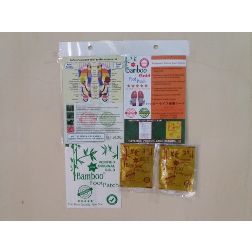 koyo kaki bamboo gold bambo foot patch original