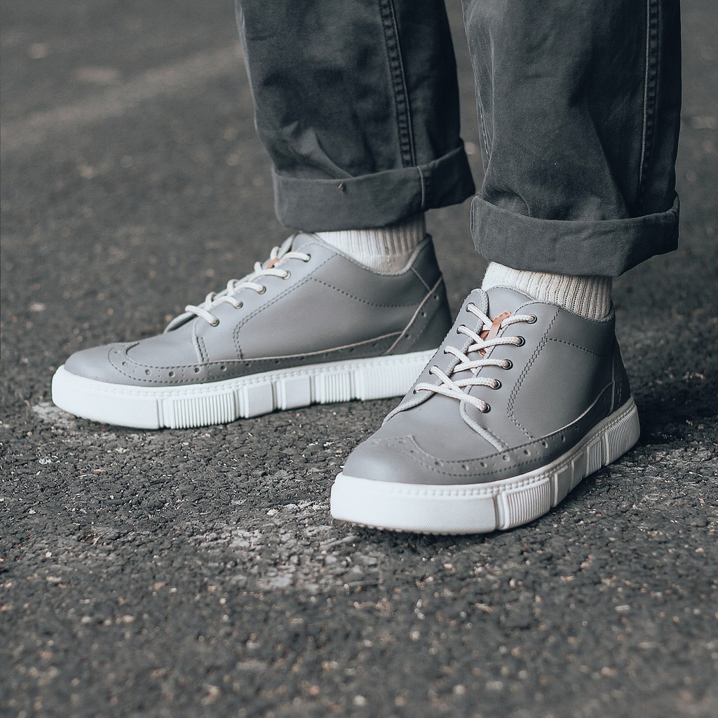 ZOLA GREY |FORIND x Lvnatica| Sepatu Sneakers Tali Santai Kasual Pria/Cowok/Men - Sneaker Footwear