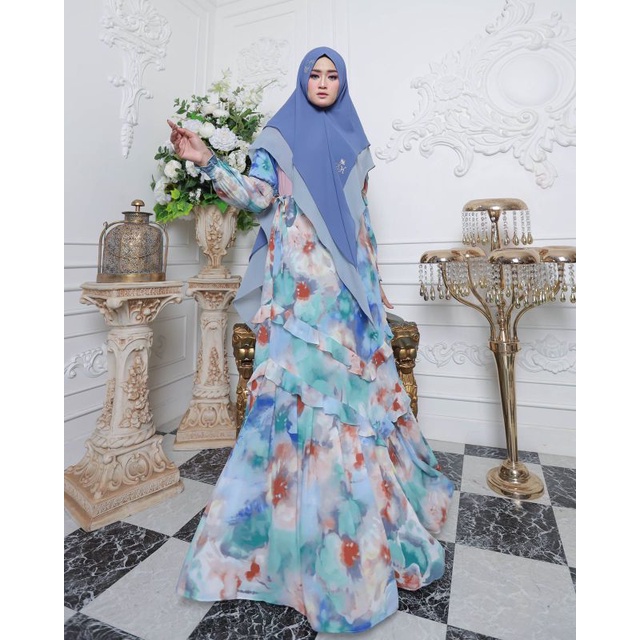 NuNa Dress #Pink By Seinaa Hijab Allsize (Gamis Only)