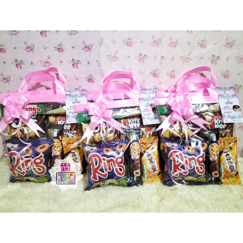 Snack Ultah Anak / Mini snack goceng / Paket ultah murah / Bingkisan ulang tahun / snack ultah surabaya