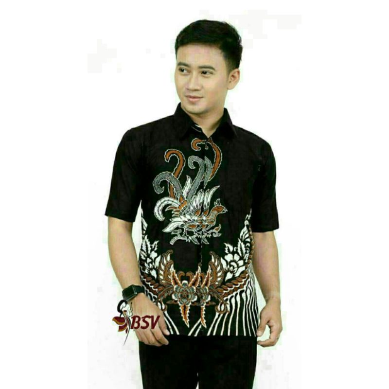 BISA COD MURAH HEM PRIA LENGAN PENDEK / hem batik /  hem lengan pendek