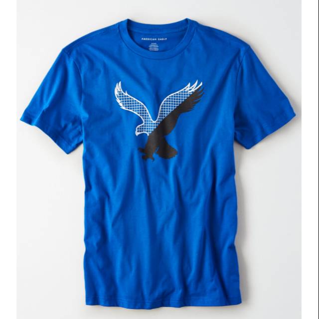 Kaos American Eagle logo blue ORIGINAL
