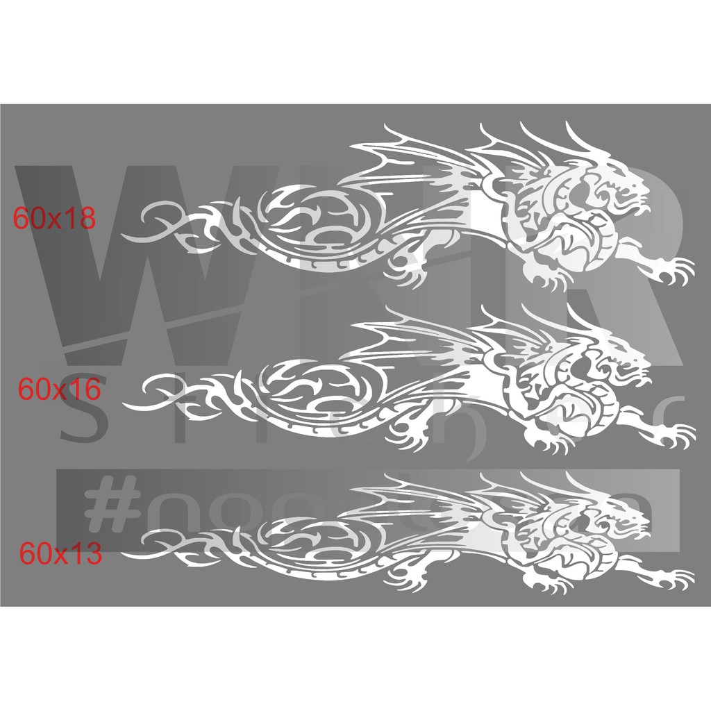 

cutting sticker dragon