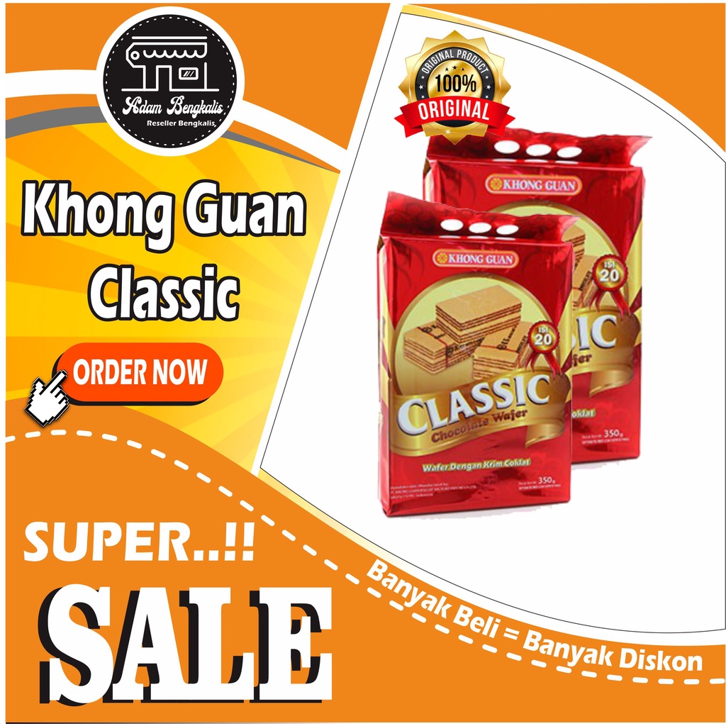 

Wafer Khong Guan Classic - Untuk Kue Lebaran - rasa nikmat kemas 350gr