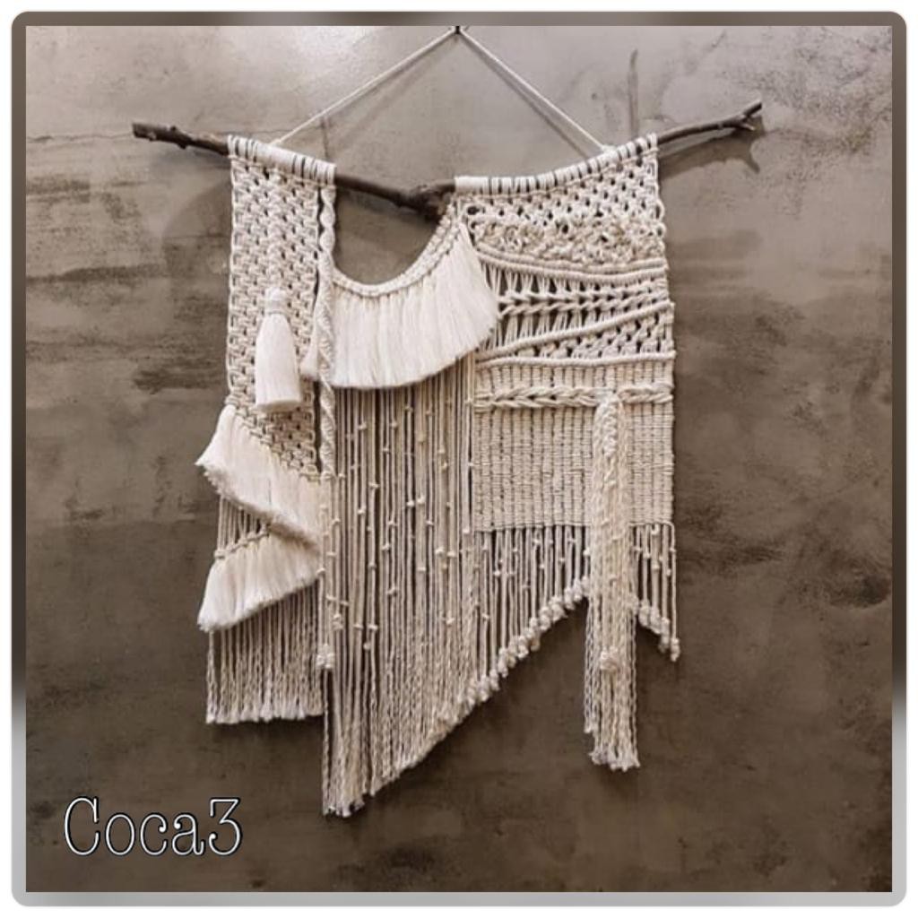 macrame hiasan dinding makram rajut design COCA3