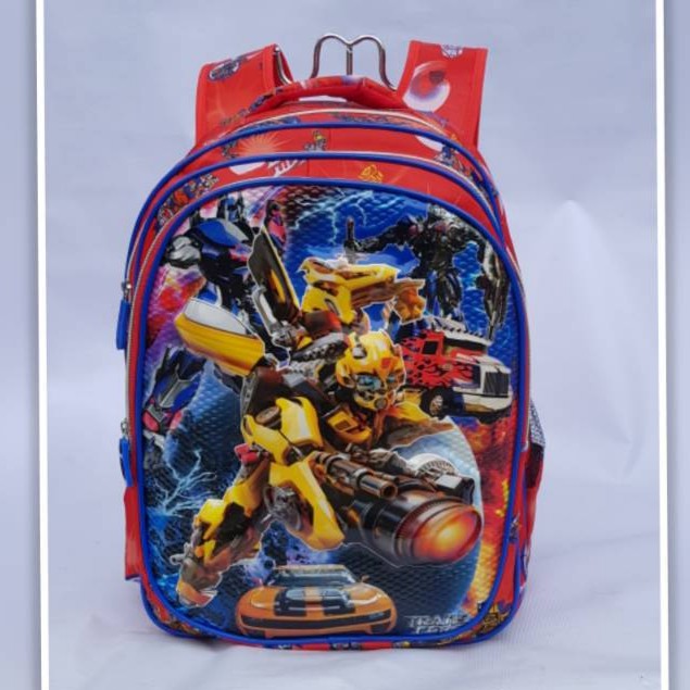 Tas ransel sekolah anak TOBOT motif timbul 8355/Tas Ransel / Punggung / Backpack Anak  Karakter