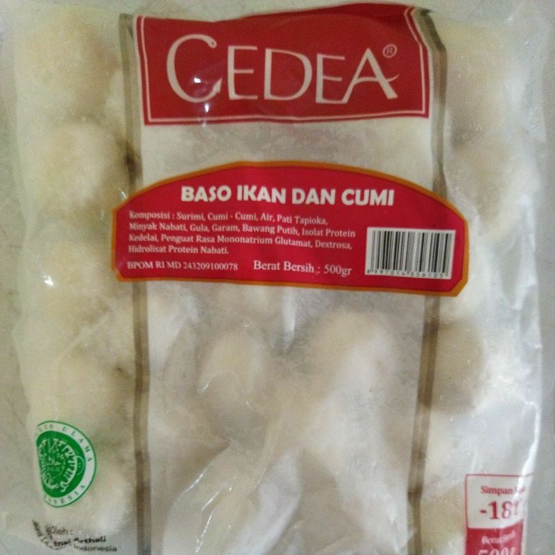 

CEDEA Baso Ikan dan Cumi (Fish Squid Ball) 500 gram