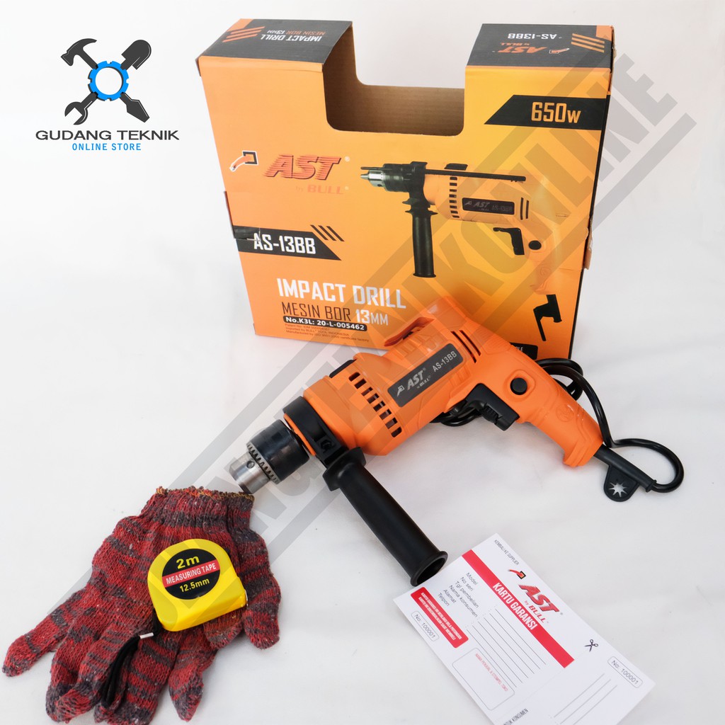 AST AS-13BB / Mesin Bor Tangan 13mm AST AS13BB Mesin Bor Impact Drill AST AS 13BB