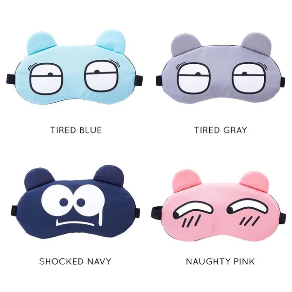 Penutup mata tidur Motif Sleep Eye Mask Travel Sleepmask dengan Ice Cooling Gel