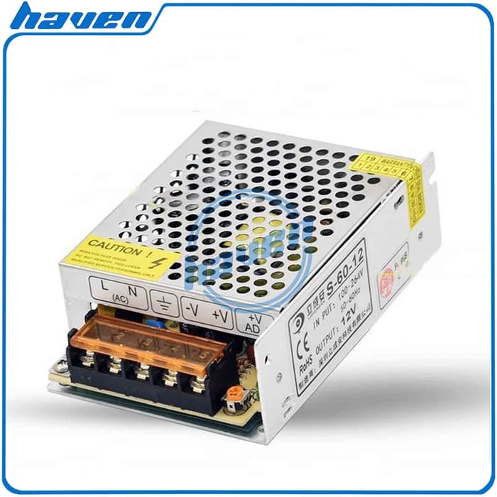 POWER SUPPLY 12V 5A / PSU 12V 5A SWITCHING POWER