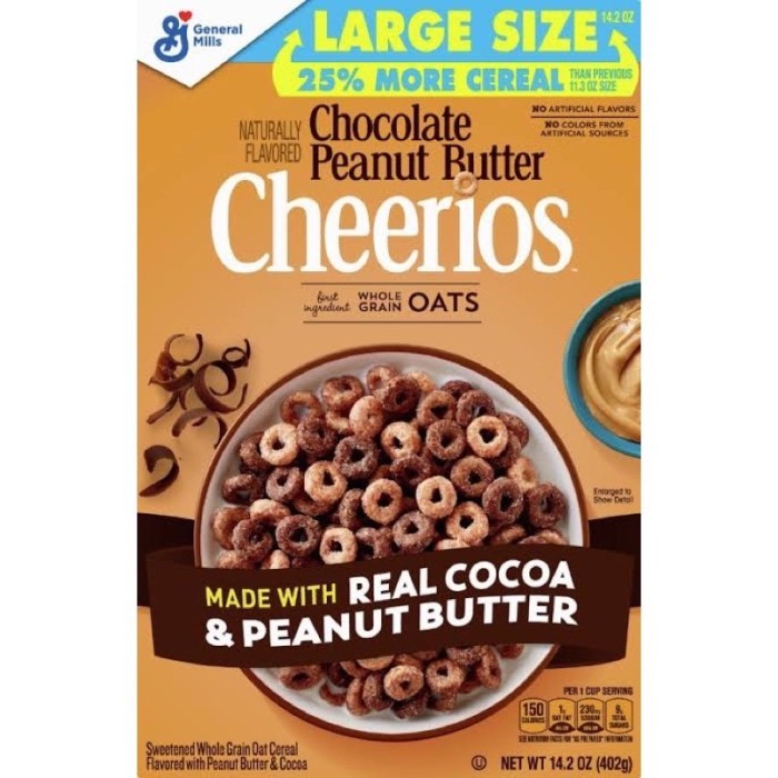 

Flash Sale - Cereal/Sereal/Snack Import Cheerios Chocolate Peanut Butter - 402 Gram
