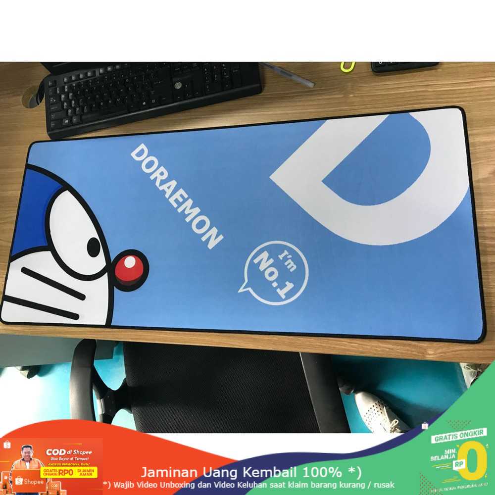 (BISA COD) RVOSTR Gaming Mouse Pad XL Desk Mat Doraemon - MP006