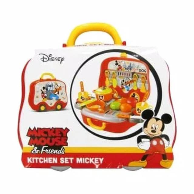 Disney kitchen set mickey mouse and friends kitchen mainan masak masakan koper roda edukasi