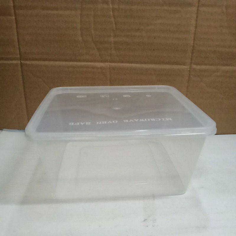 ThinWall Cup Rectangle Plastik Persegi Panjang 1500 ml 25 pcs