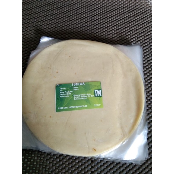 

Kulit Kebab Premium/ Tortila 20 cm 1 pack isi 20 lembar