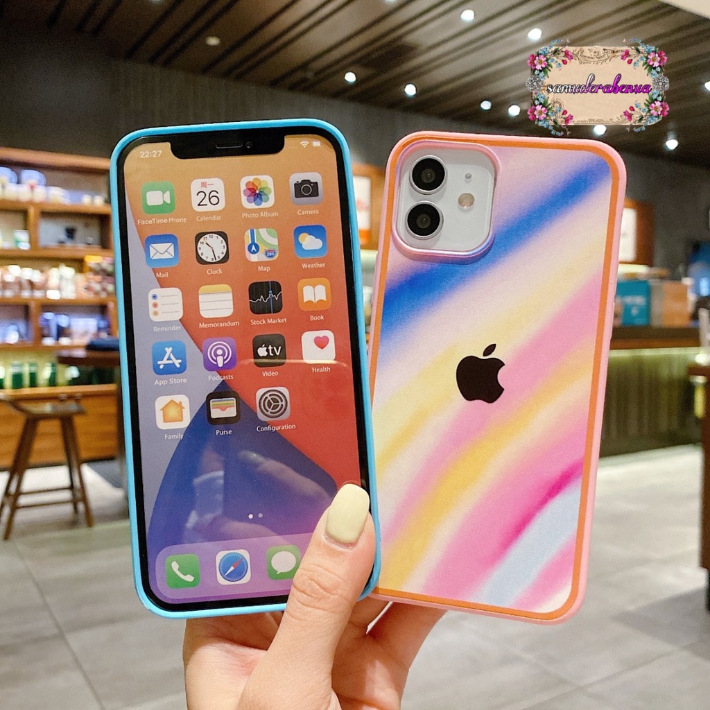 ss044 softcase rainbow ip 6 6+ 6s 7 8 x xs xr sb2818