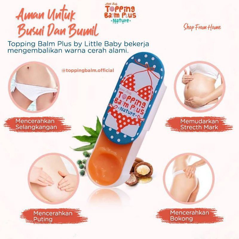 [ ORIGINAL ] Topping Balm Plus By LITTLE BABY Vit C Cream Toping Pemutih Selangkangan Ketiak Bokong Leher Pantat Original