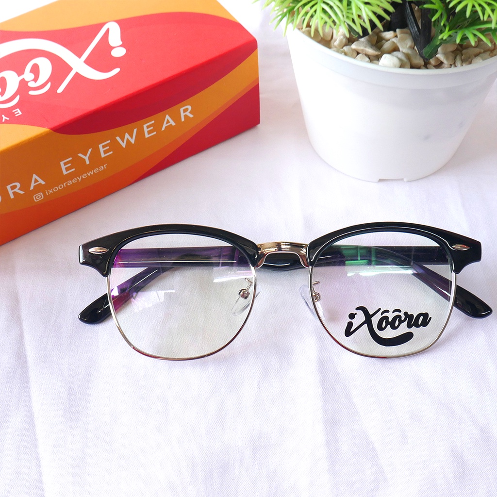 [Best Seller Paket Photocromic] Kacamata Ixoora Frans