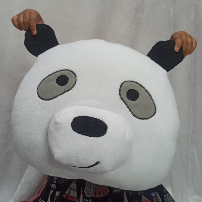 Bantal We Bare Bears Panda Beruang Bear 40cm BONEKA