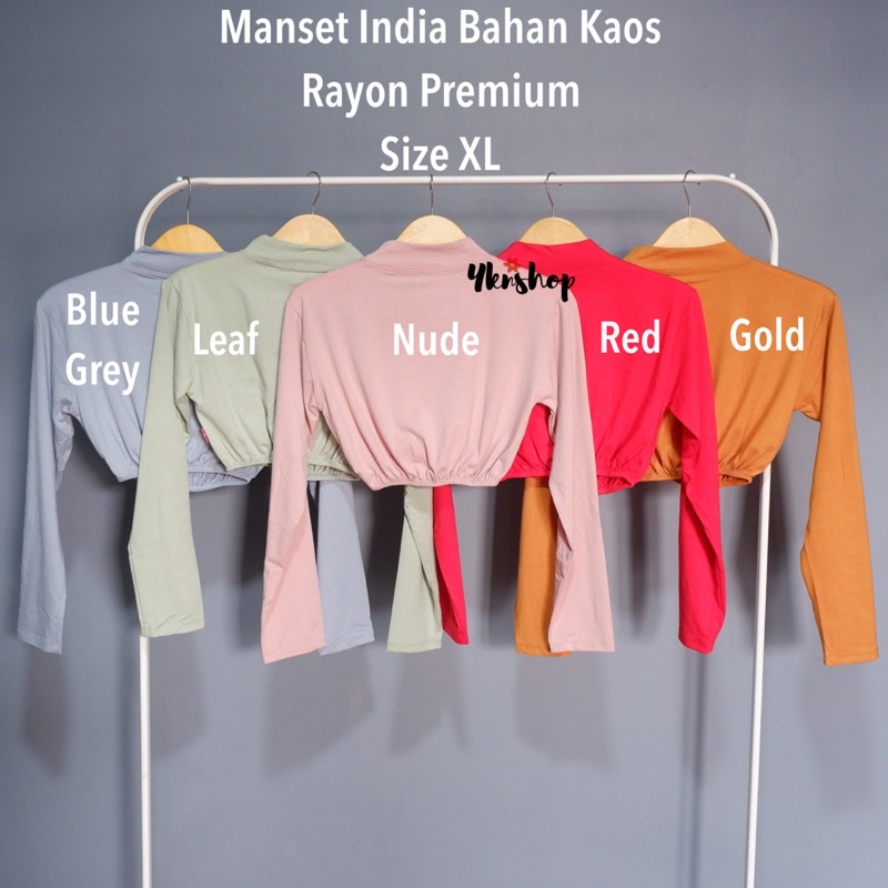 Manset India size XL Bahan Kaos Rayon Premium