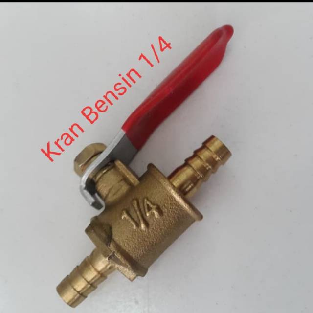 Kran Bensin Motor Kuningan Universal Ukuran 1/4 Impor Taiwan Best Quality