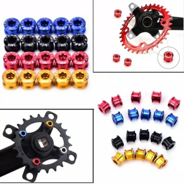 Baut Crank Untuk Single Chainring Litepro untuk Sepeda Lipat MTB